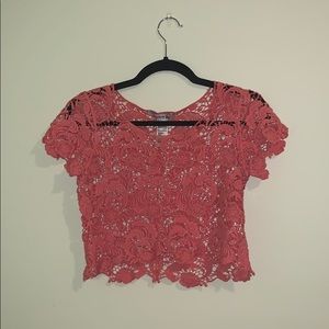 Crochet Orange Crop Top